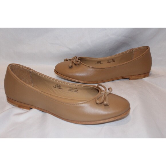 NISOLO WOMEN'S BEA LEATHER MARY JANE BALLET FLATS ALMOND SZ 7‎ NIB $138 - Picture 5 of 6